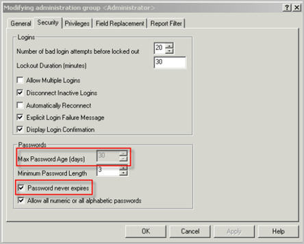 Admin Security