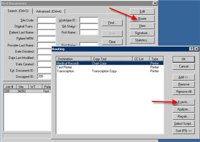 Routing Events