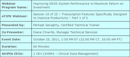 eTIPS Webinar Info