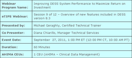 eTIPS Webinar Information