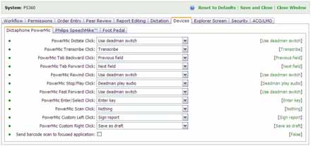 PowerMic Settings Image