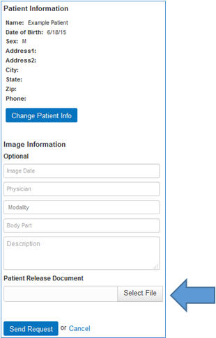 Upload Release Form Image