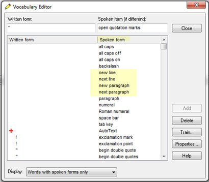 Vocabulary Editor 