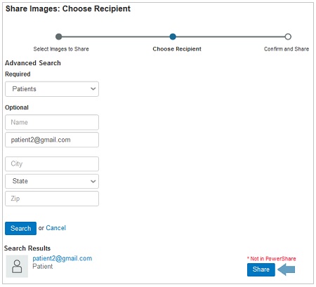 Sharing Images - Step 2