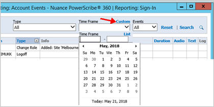 Filter Custom Date