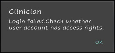Log in Message